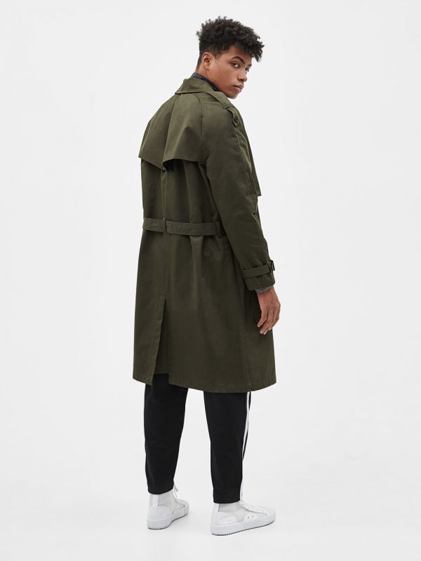 Trench-style coat