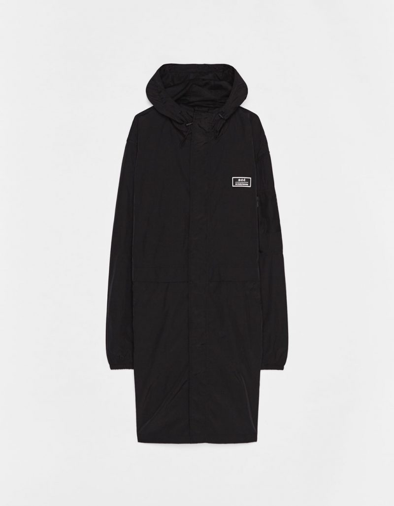 Hooded nylon parka