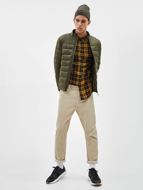 Khaki puffer jacket