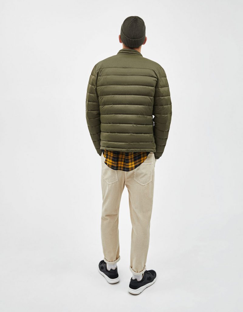 Khaki puffer jacket