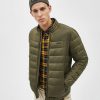 Khaki puffer jacket