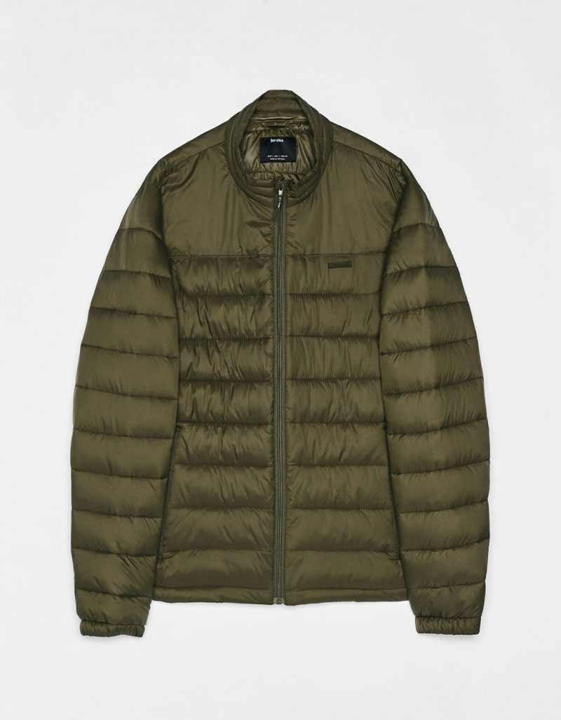 Khaki puffer jacket